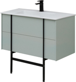 Тумба с раковиной Allen Brau Reality 90 см 1.32006.PWM папирус матовый