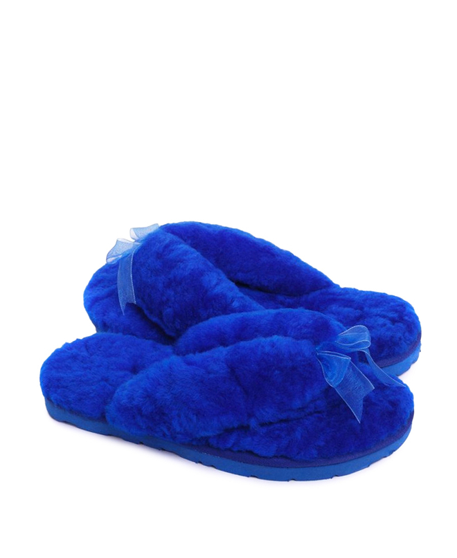 FLUFF FLIP FLOP II-electric blue