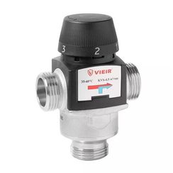 Клапан VIEIR термостатический смесительный 1quot; t 20-45гр., KVS4,5 VR201A (30/1)