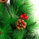 Ёлка «Тайга» 90 см, леска с шишками и ягодами (45 веток)