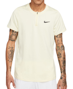 Мужское теннисное поло Nike Court Dri-Fit Advantage Polo - alabaster/black