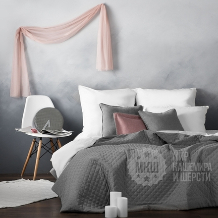 Покрывало на кровать КАСПИАН (арт. BL02-220-08) - серое