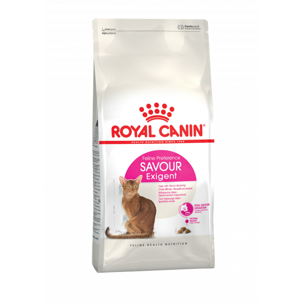 Royal Canin Savour Exigent Сэйвор Экзиджент Корм сухой для взрослых кошек привередливых ко вкусу 400г