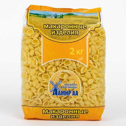 Макароны Дамир АА ракушка 2 кг