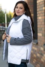 Жилет утепленный Дана Мур (белый) Б14308-18М LT Collection