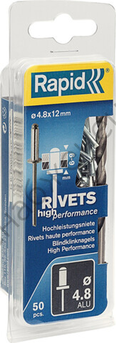RAPID 4.8х12 мм, 50 шт, Алюминиевая заклепка (5000388)