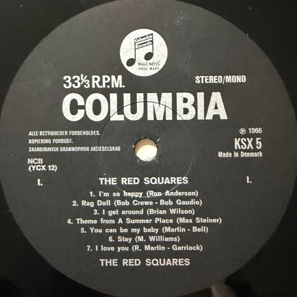 Red Squares – Red Squares (Дания 1966г.) Т