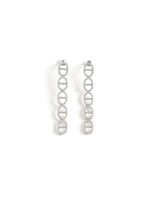 Серьги "Gess shine long" Silver