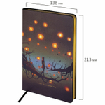 Ежедневник недатированный А5 (138х213 мм) BRAUBERG VISTA под кожу гибкий 136 л. "Dreamcatcher" (2 штуки в упаковке)