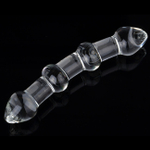 Двойной анальный стимулятор из стекла (Цвет: прозрачный)