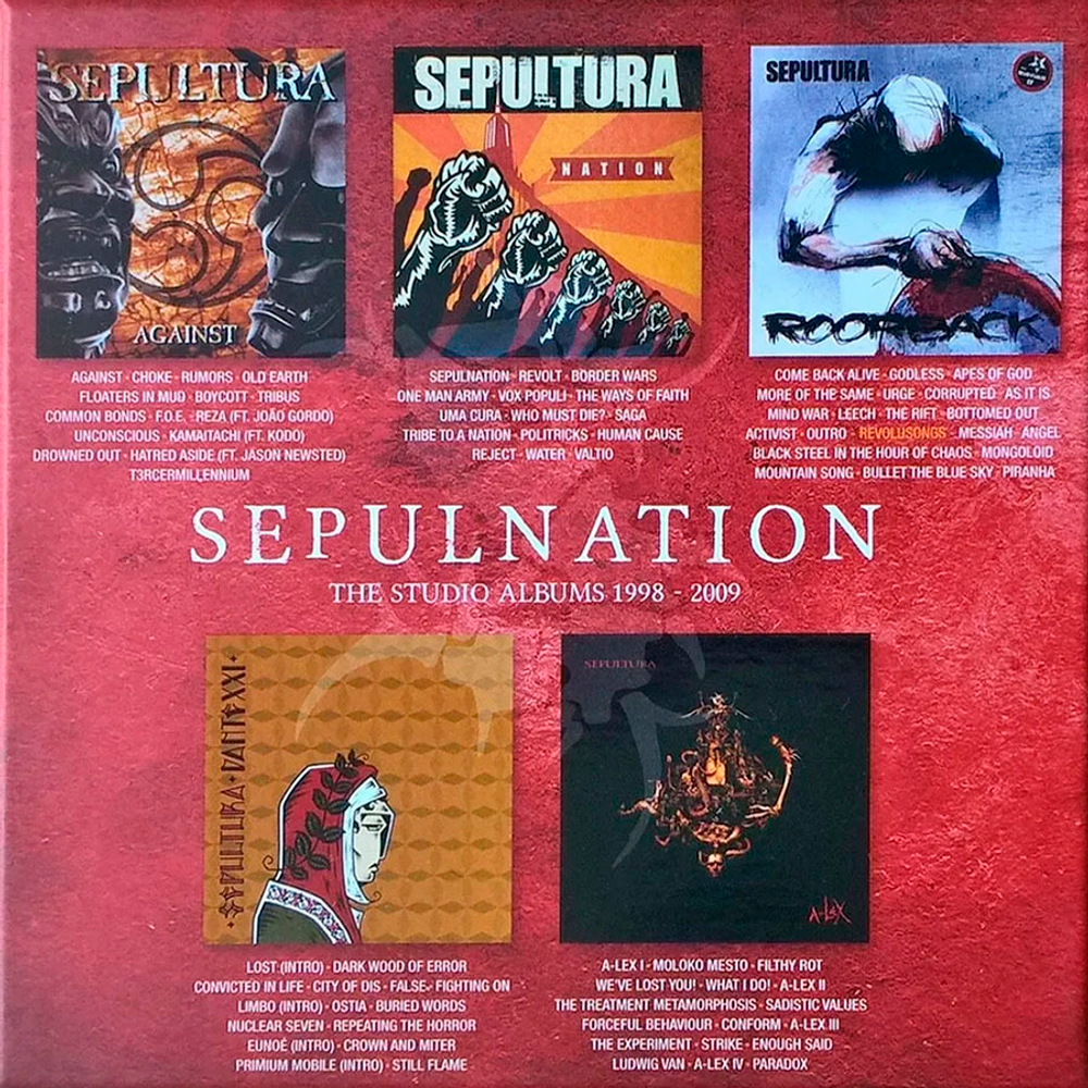 Компакт-диск Sepulnation (The Studio Albums 1998 - 2009) — Sepultura купить  в интернет-магазине Collectomania.ru