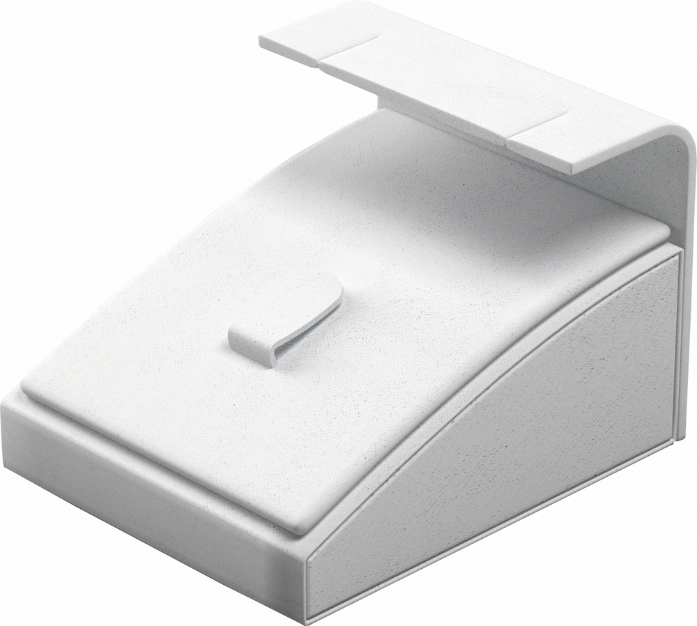 Подставка для гарнитура/наклонная/2 прорези на планке/язычок