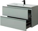 Тумба с раковиной Allen Brau Eclipse 1.E1003.PWM 100 рapyrus white matt