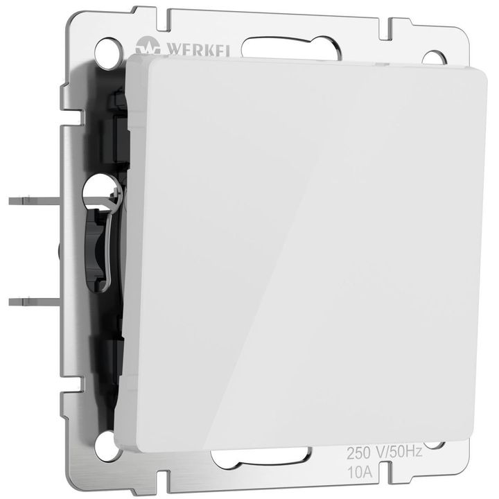 Выключатель одноклавишный Werkel белый акрил W1112041 4690389197253