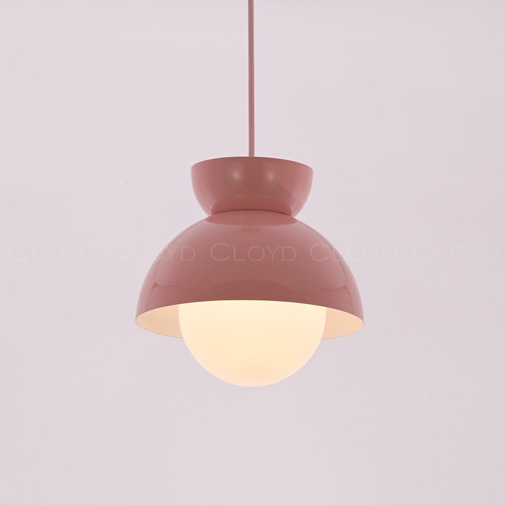 Подвесной светильник Cloyd ERMA-A P1 / Ø20 см - коралловый (арт.11340)