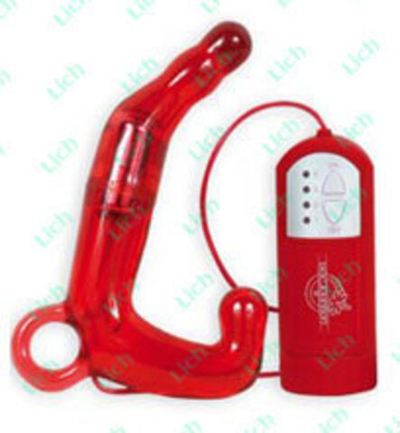 Красный мужской водонепроницаемый стимулятор PLEASURE WAND