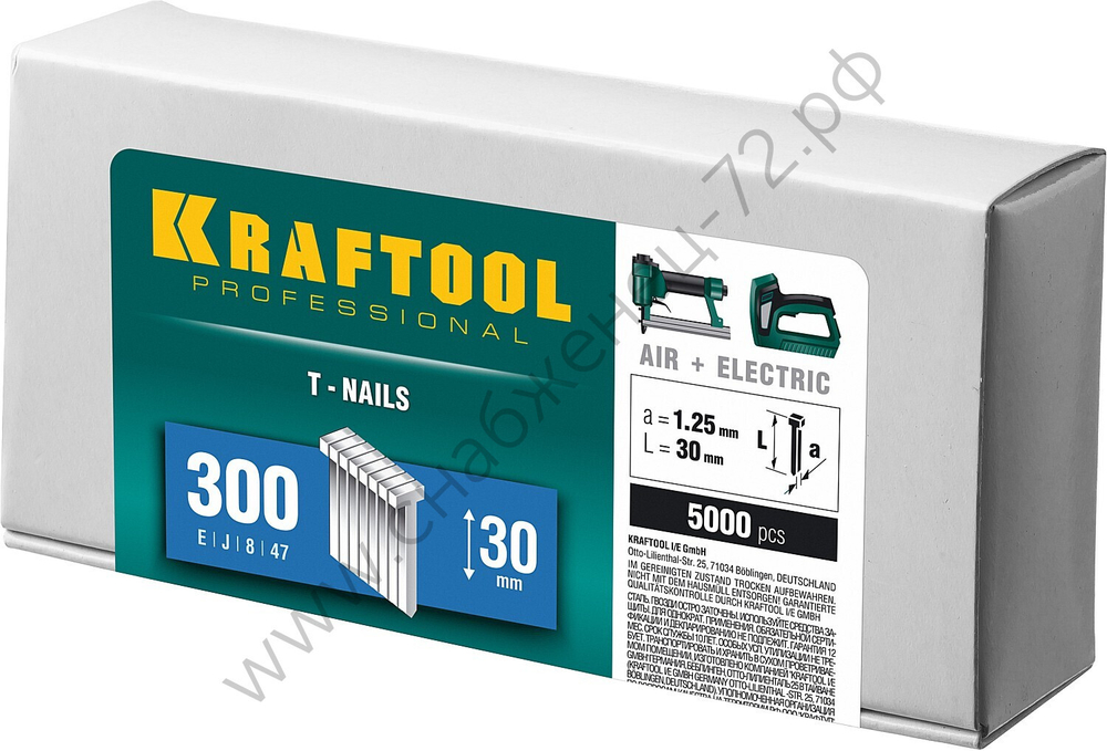 KRAFTOOL тип 18GA (47 / 300 / F) 30 мм, 5000 шт, гвозди для нейлера (31785-30)