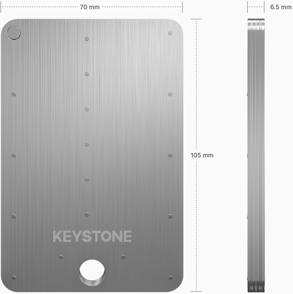 KEYSTONE Crypto Seed Storage (Keystone Tablet Plus) Металлический капсула для резервного копирования сид-фразы криптокошелька