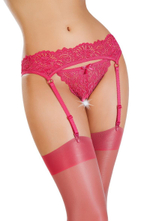 Кружевной пояс с пажами для чулок и трусики Deborah