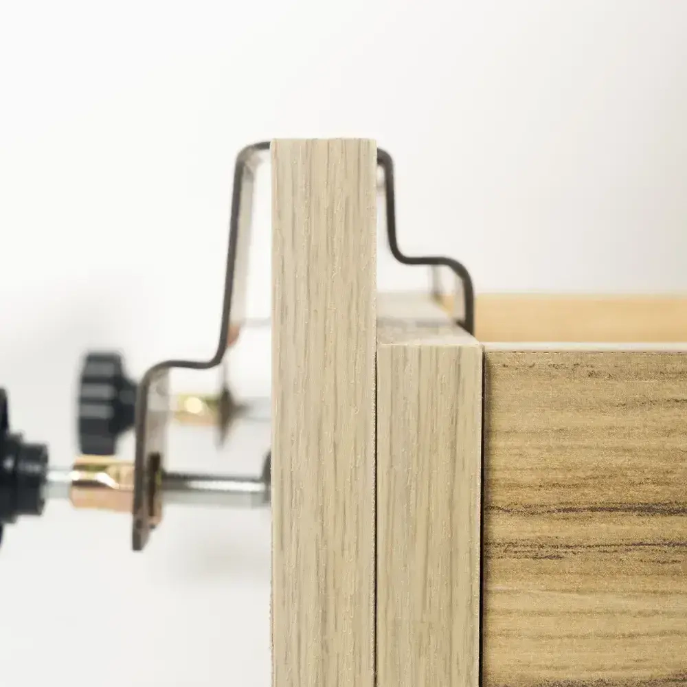 Кондуктор для сверления разметки и установки фасадов ящиков мебельный шаблон / набор 2е штуки