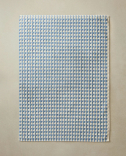 Zara Home - Текстурированный тканевый коврик для ванной комнаты, синий, 50x80 см