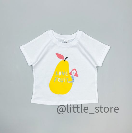 Футболка "Грушевый сад" хлопковая, белая