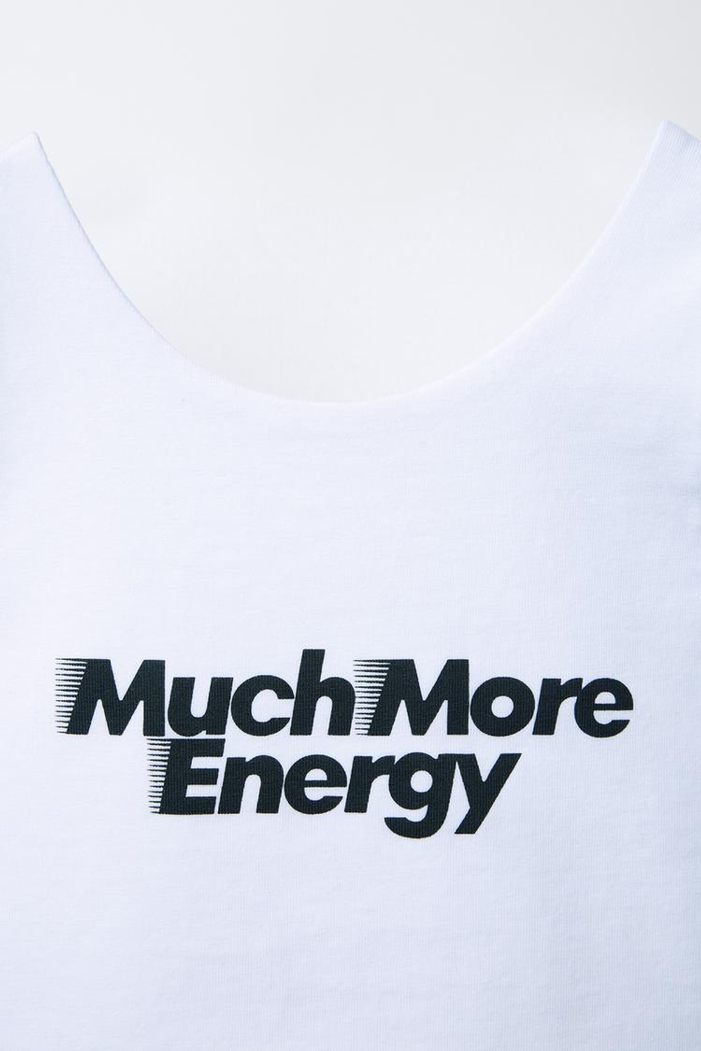 ZARA УКОРОЧЕННЫЙ ТОП С НАДПИСЬЮ, БЕЛЫЙ