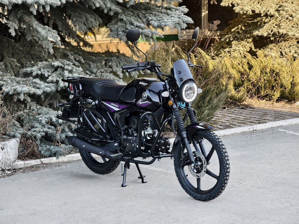 Мопед VMC NOVA CM48Q(110cc) R1100 черный-фиолетовый