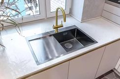 Мойка Akisame 78-GM-R нерж.сталь/вороненая сталь(арт.4973100)