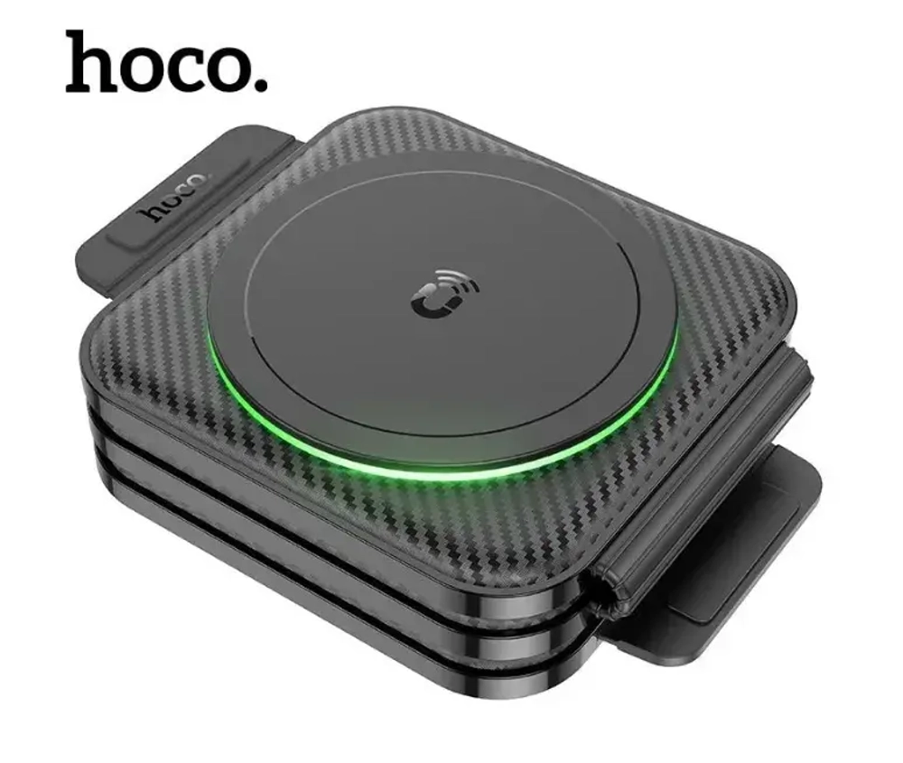Беспроводное зарядное устройство Hoco CQ4 3 в1 Folding Magnetic Wireless Charging 15W (черный)