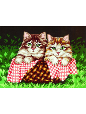 "Котята"-6228 канва с рисунком