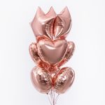 F Шар Звезда 18''/46 см, Розовое золото (БГ-15)