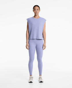 Oysho Топ без рукавов из смесового хлопка, лавандовый