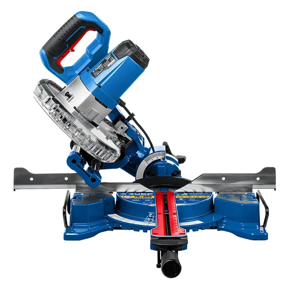 ЗУБР ППТ-216-П торцовочная пила компактная с протяжкой ППТ-216-П