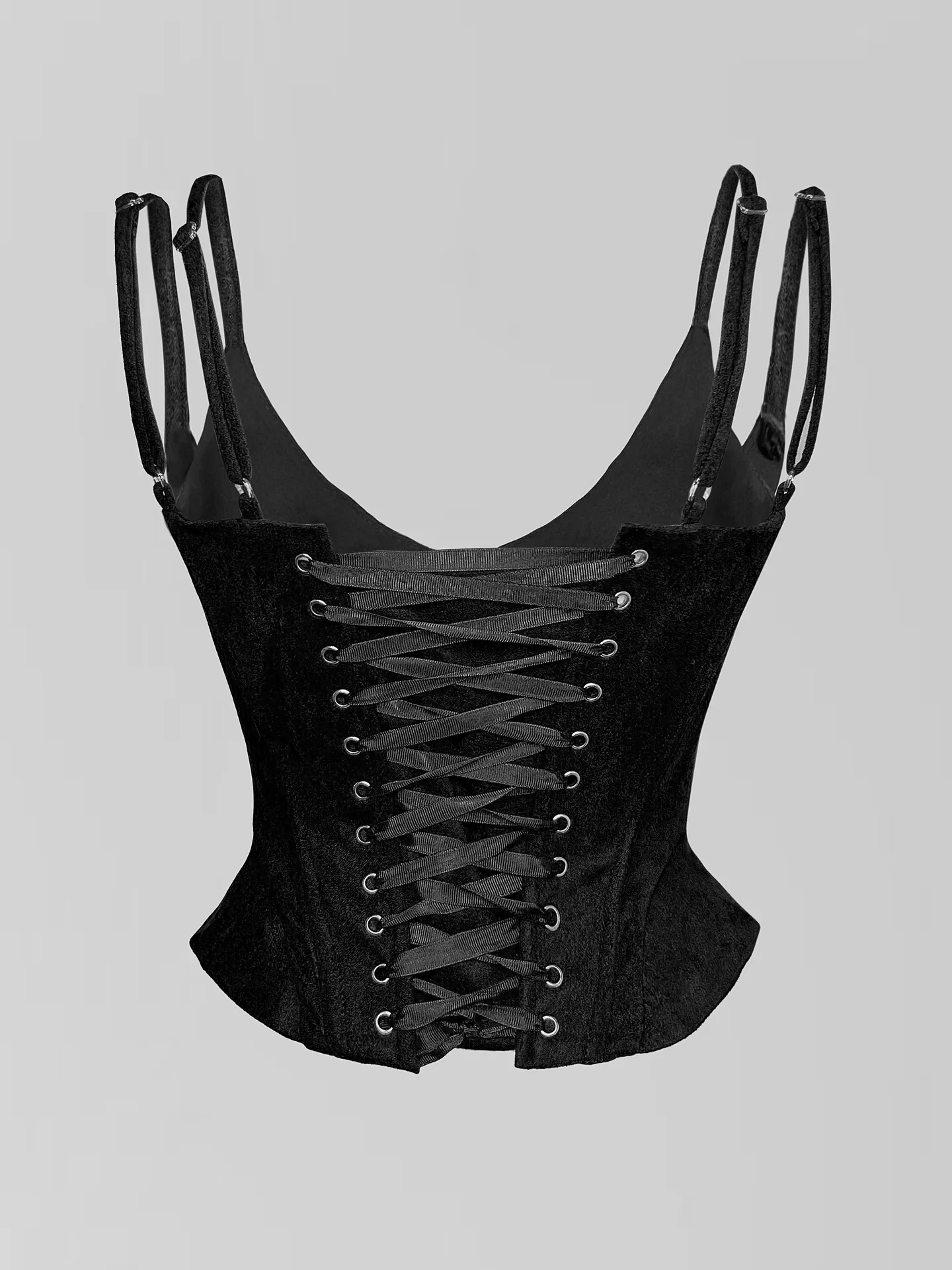 Корсет Agdali Brand замшевый однотонный с двойными лямками