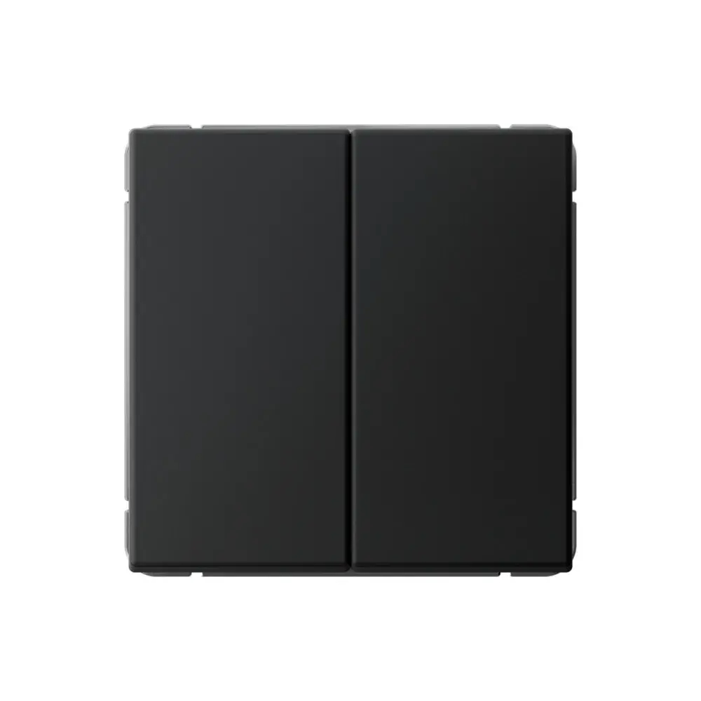 ARTGALLERY 2-клавишный ВЫКЛЮЧАТЕЛЬ, 10АХ, механизм, быстрозажим. клем., КАРБОН