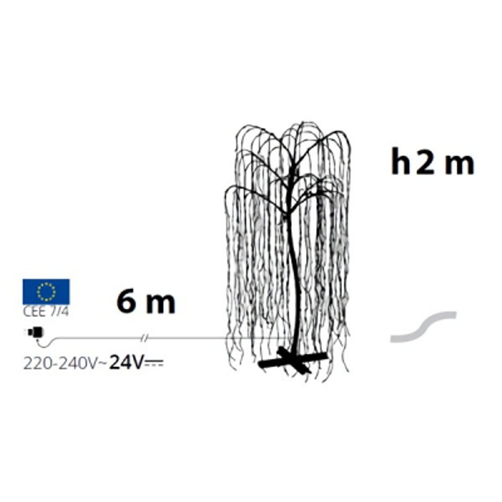 Дерево светящееся Lotti 36666 ива 1024 led