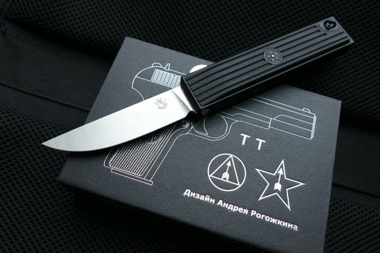 Складной нож автоматический Steelclaw ТТ c клинком из стали D2, рукоять G10 / алюминий