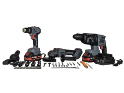 Аккумуляторный бесщеточный набор 3в1 ProfiPower (перфоратор, УШМ, шуруповерт)