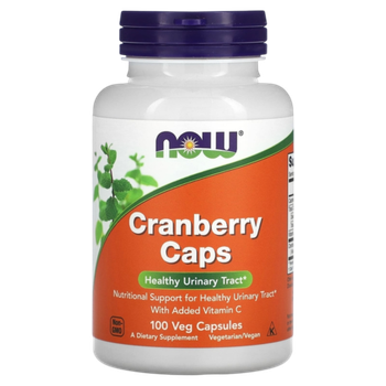 Now Foods Cranberry Caps 100 Veg Caps , Клюква с Витамином С