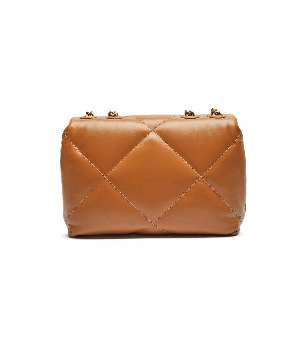 Кожаная сумка через плечо Kira TORY BURCH - коричневый(154706)