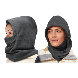Женская шлем-балаклава "PRIVAL" цвет темно-серый