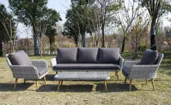 "Прованс" столик журнальный из ротанга, цвет бежевый