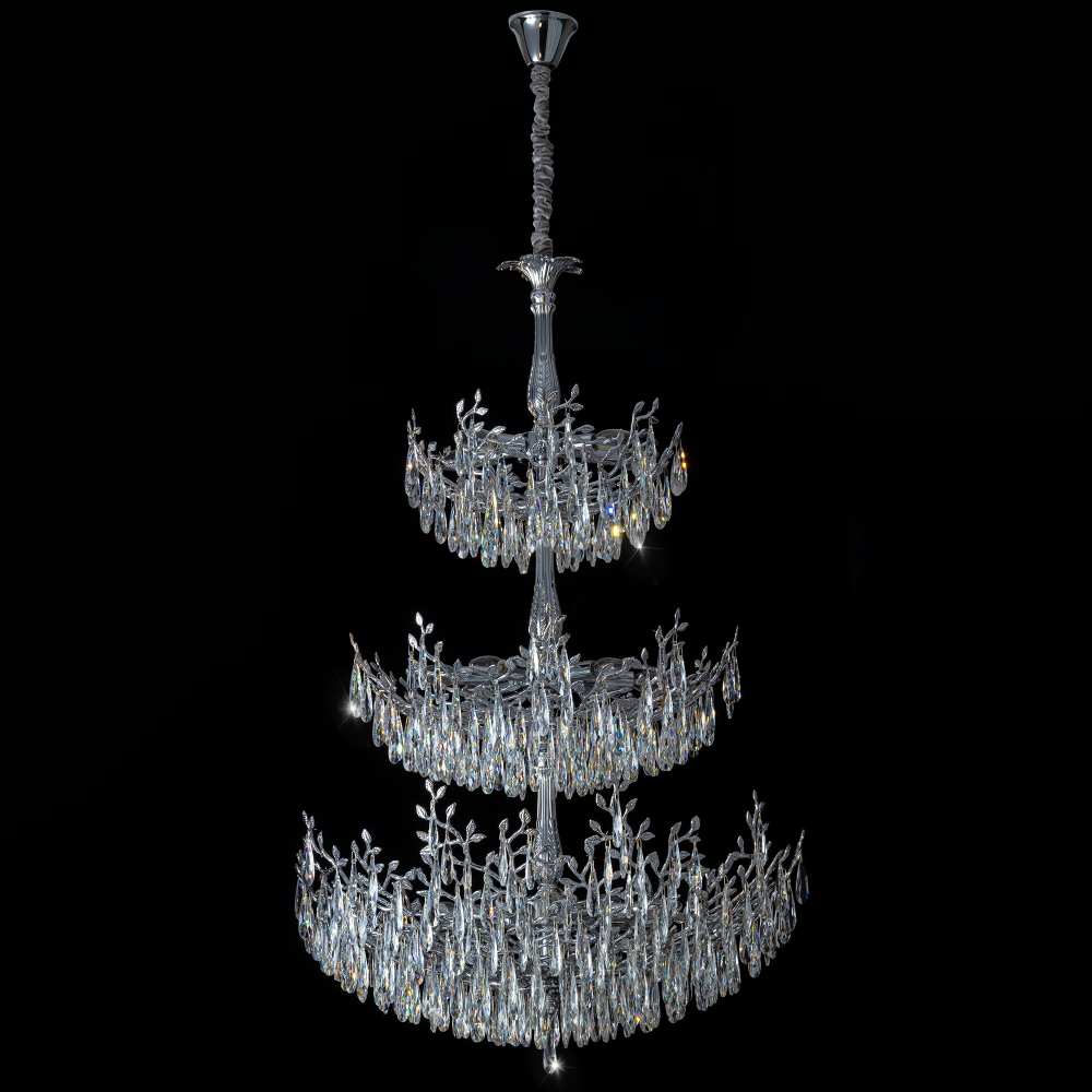 Citilux RITZ CL310261 Люстра хрустальная подвесная Хром