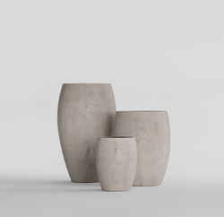 Кашпо, коллекция Concrete, форма OVAL