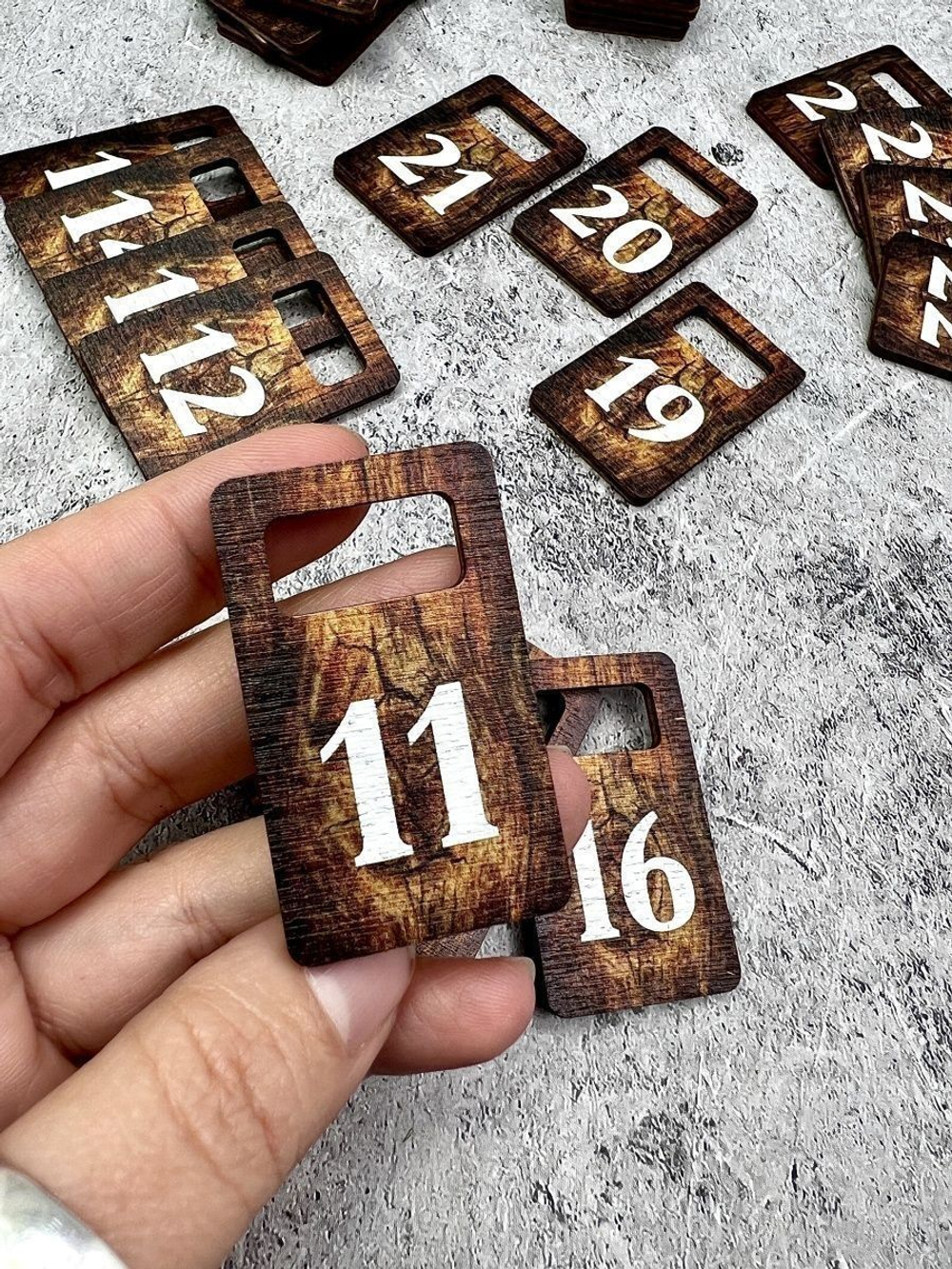 Номерки для гардероба 3х5 см