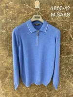 Лонгслив мужской, Поло с длинным рукавом