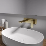 Смеситель для раковины Oliveeka D OL-869003-BG золото матовое