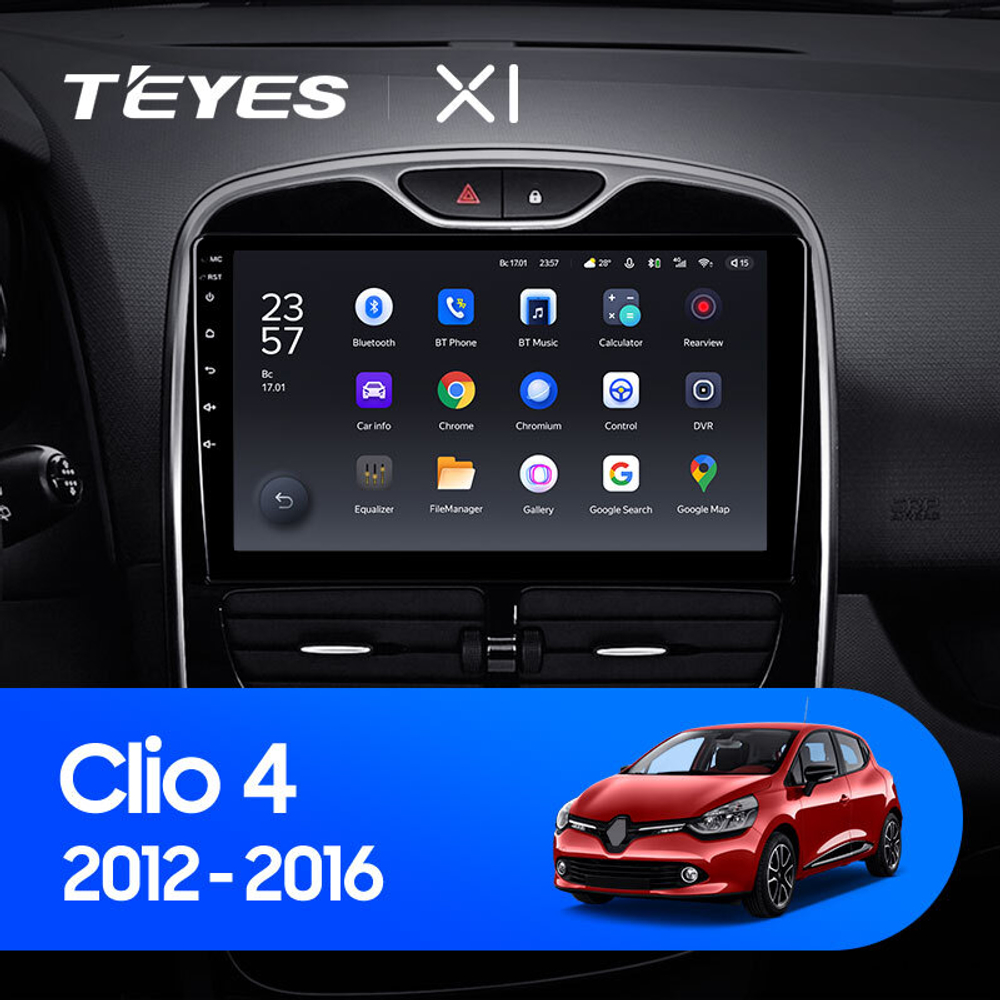 Teyes X1 10,2"для Renault Clio 4 2012-2016