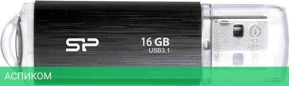 USB Flash-накопитель Silicon-Power Blaze B02 16Gb черный (SP016GBUF3B02V1K)